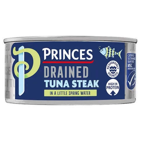 Princes Drained Tuna Steak in a Little Spring Water 110g
