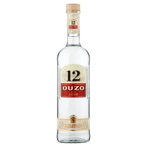 12 Ouzo Greek Liqueur 70cl
