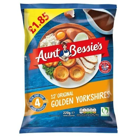 Aunt Bessie's 12 Golden Yorkshires 220g
