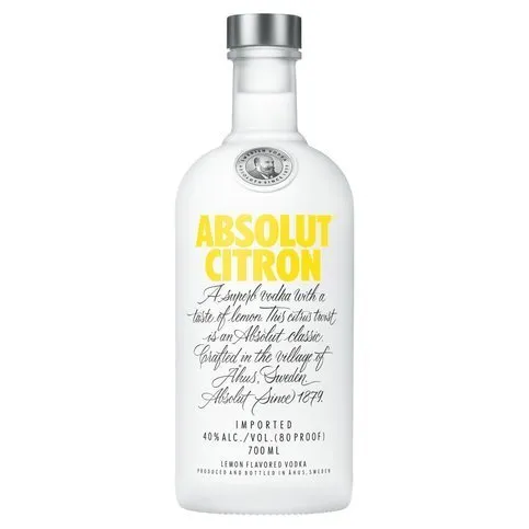 Absolut Citron Lemon Flavoured Vodka 70cl