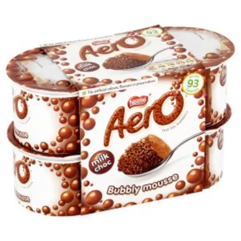 Aero Milk Choc Bubbly Mousse 4 x 59g (236g)