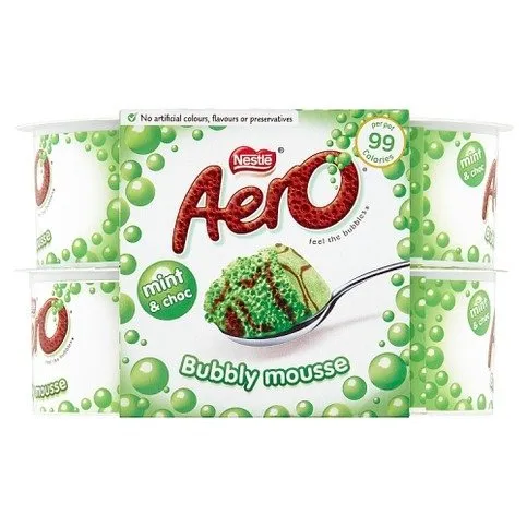 Aero Mint & Choc Bubbly Mousse 4 x 58g (232g)