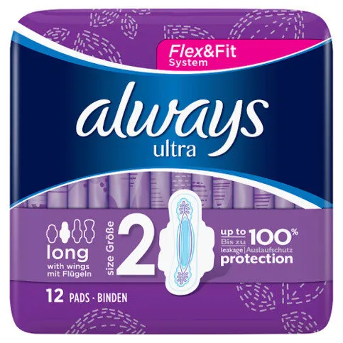 Always Ultra Long Plus Pads x 12