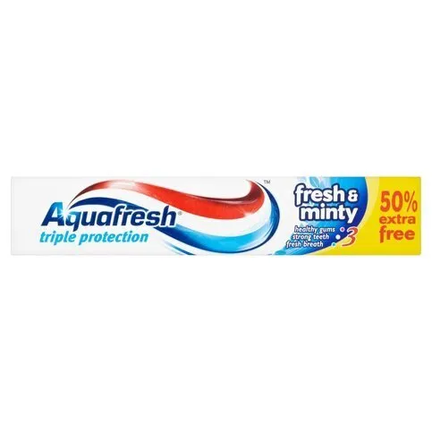 Aquafresh Fresh And Minty Fluoride Toothpaste 75ml