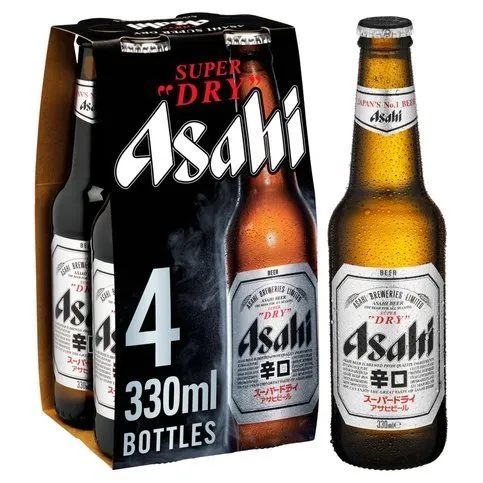 Asahi Super Dry 4pk Bottle 5% 330ml