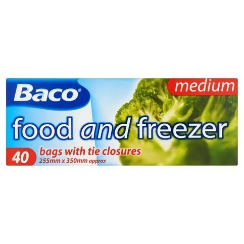 Baco 40 Medium Food and Freezer Bags 40 Pack