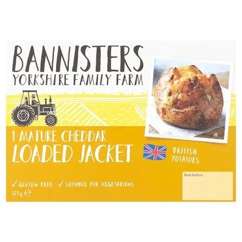 Bannisters Yorkshire Family Farm 1 Mature Cheddar Loaded Jacket 375g