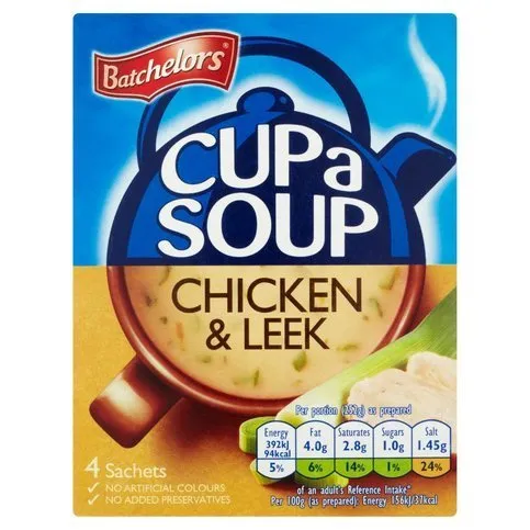 Batchelors Cup a Soup Chicken & Leek 4 Pack 86g