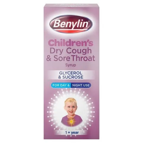 Benylin Children's Dry Cough & Sore Throat Syrup 1+ Year 125ml