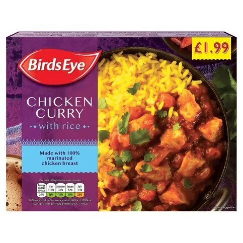 Birds Eye Chicken Curry With Rice 400g