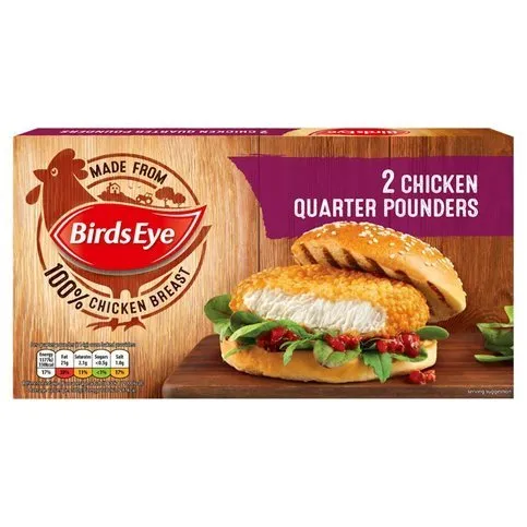 Birds Eye 2 Chicken Quarter Pounders 227g