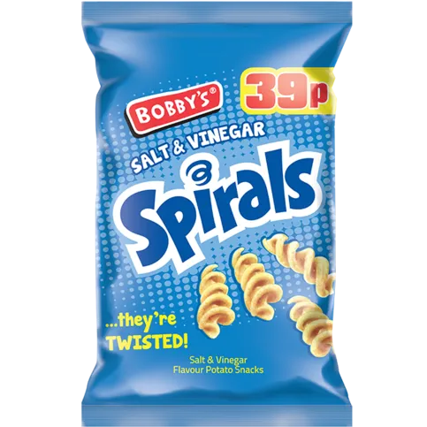 Bobby's Spirals Salt N Vinegar 26g