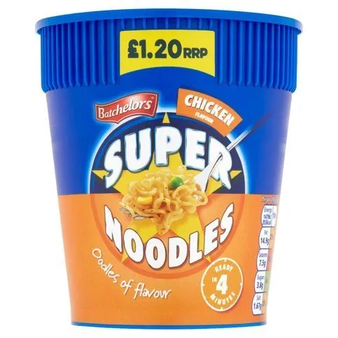 Batchelors Super Noodles Pots Chicken Flavour 75g POTS