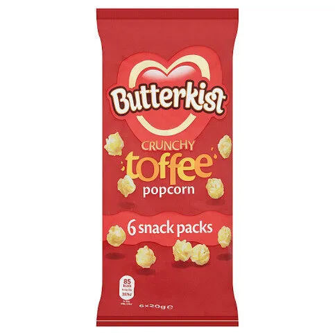 Butterkist Crunchy Toffee Popcorn 6 x 20g