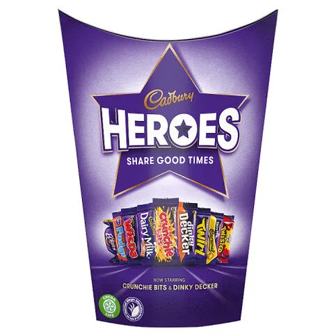 Cadbury Heroes Chocolate Carton 185g