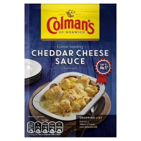 Colman's Cheddar Cheese Sauce 40g