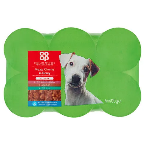 Co-op Meaty Chunks in Gravy Selection + 1 Year 6 x 400g