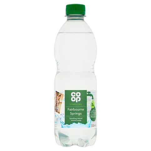 Co-op Natural Mineral Water Sparkling 500ml