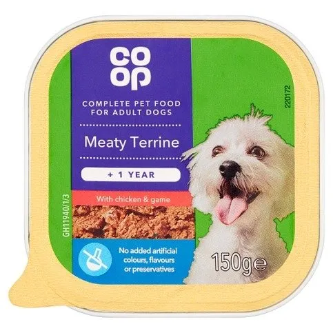 Co Op Meaty Terrine with Chicken & Game +1 Year 150g
