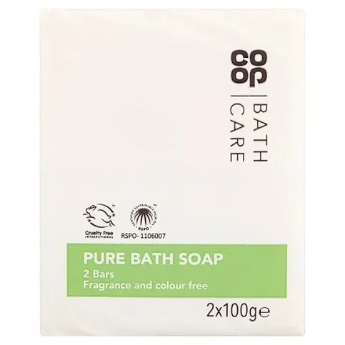Co-op Pure Bath Soap 2 x 100g