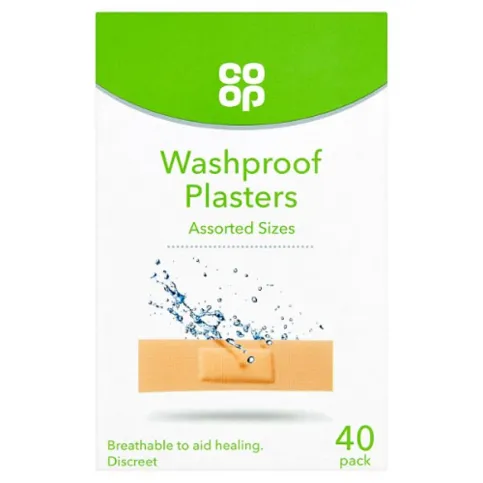 Co-Op Waterproof Plasters 40 Pack