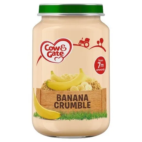Cow & Gate Banana Crumble Jar 200g