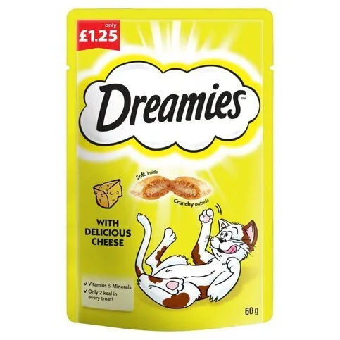 Dreamies Cat Treats with Cheese 60g