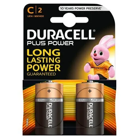 Duracel Power Plus C 2 Pack