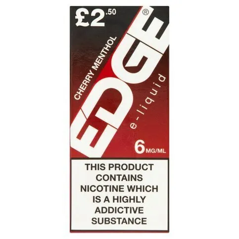 Edge Cherry Menthol E-Liquid 6mg/ml 10ml