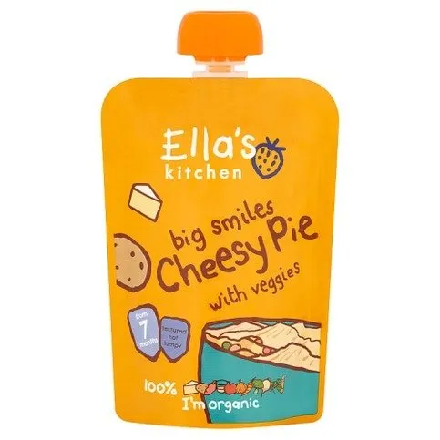 Ella's Kitchen Big Smiles Cheesy Pie with Veggies From 7 Months 130g