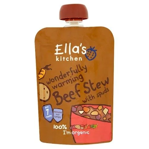 Ella's Kitchen Organic Beef Stew with Potatoes Pouch 7+ Months 130g