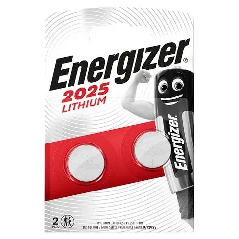 Energizer® 2025 Lithium Coin Battery, 2 Pack