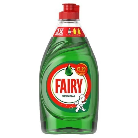 Fairy Original Washing Up Liquid Green with LiftAction 433ml