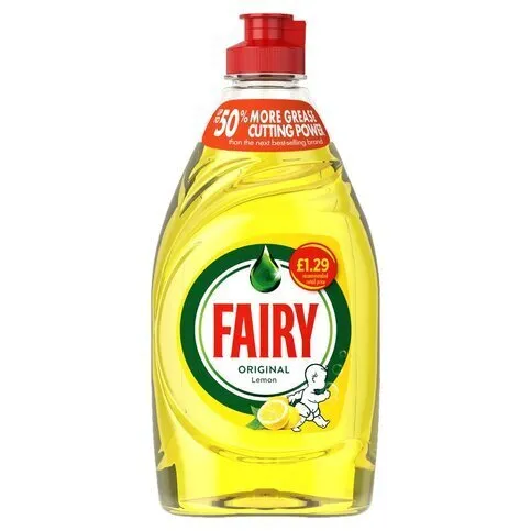 Fairy Original Washing Up Liquid with LiftAction Lemon 433ml