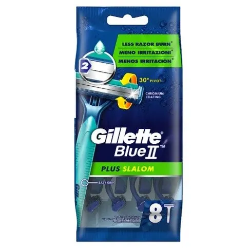 Gillette Blue 2 Plus Slalom Disposable Razors 8pk