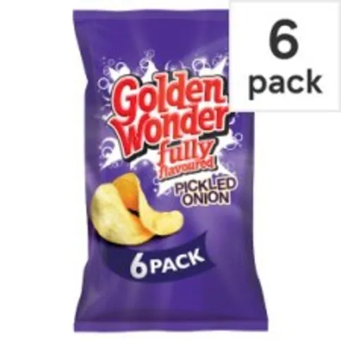 Golden Wonder Pickled Onion 6 Pack