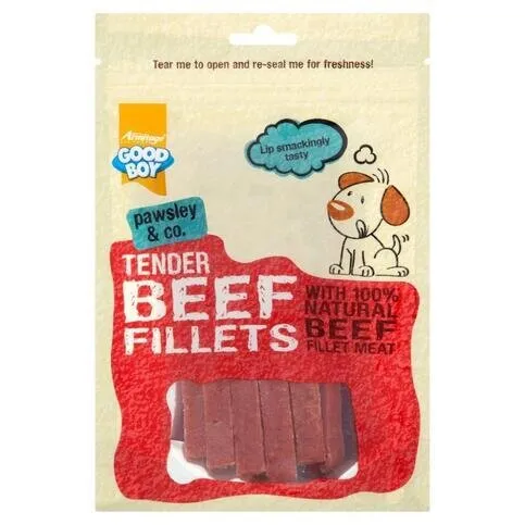 Good Boy Treats Tender Beef Fillets 90g
