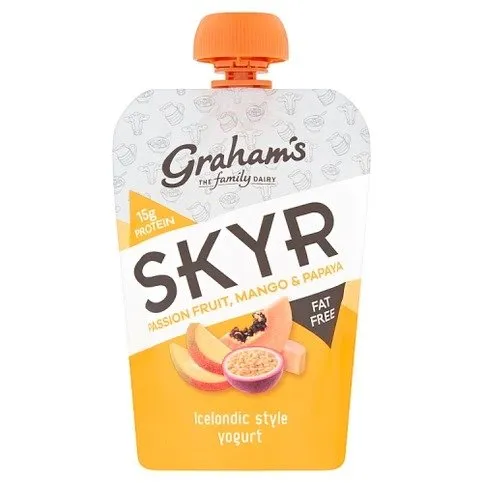 Graham's The Family Dairy Skyr Passion Fruit, Mango & Papaya Icelandic Style Yogurt 150g