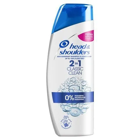 Head & Shoulders Classic Clean 2in1 Clarifying Anti Dandruff Shampoo For Itchy And Dry Scalp 225ml