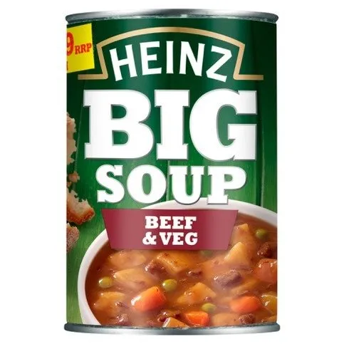 Heinz Big Soup Beef & Veg 400g