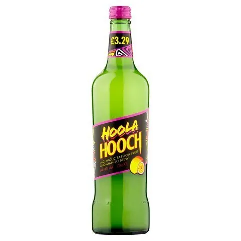 Hooch Hoola Alcoholic Passion Fruit and Mango Brew 70cl