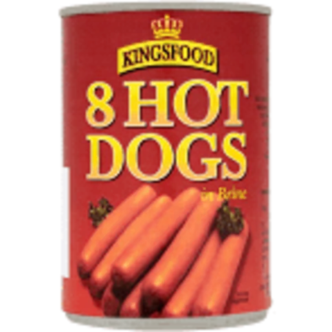 Kingsfood 8 Hot Dogs in Brine 400g