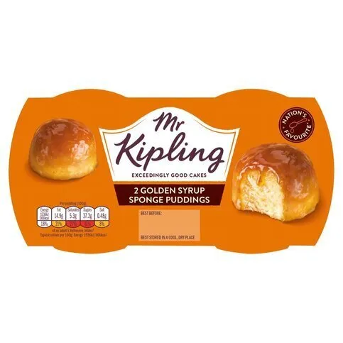 Mr Kipling Sponge Puddings Golden Syrup 2 x 95g
