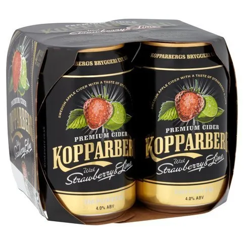 Kopparberg Premium Cider with Strawberry & Lime 4 x 330ml