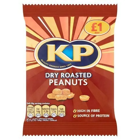 KP Dry Roasted Peanuts 65g