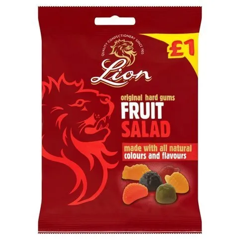 Lion Original Hard Fruit Salad Gums 150g
