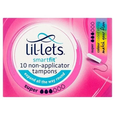 Lil Lets Smartfit 10 Non-Applicator Tampons Super