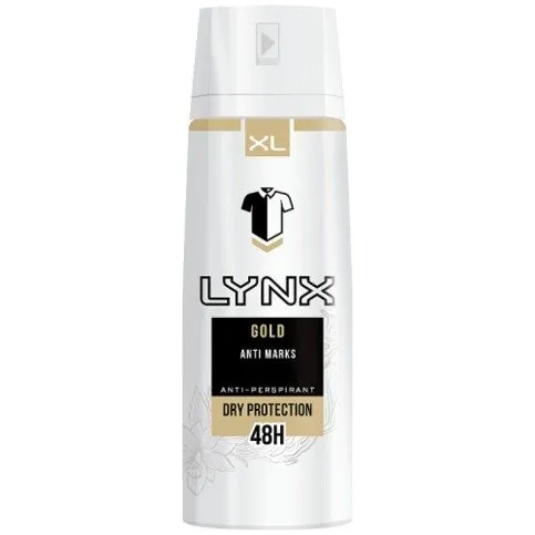 Lynx Gold Anti White Marks Anti-perspirant Deodorant Spray for Men 200ml
