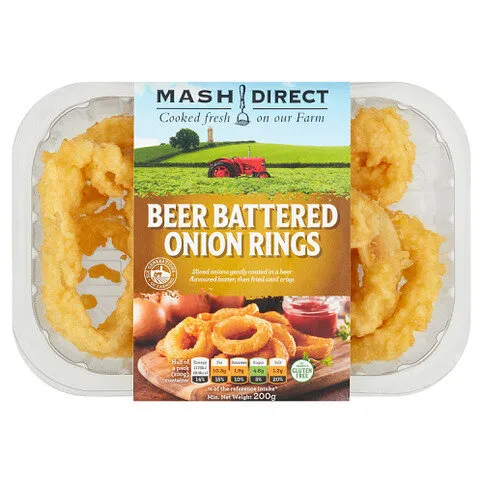 Mash Direct Beer Battered Onion Rings 200g