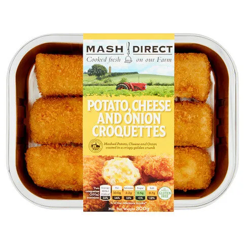 Mash Direct Potato Cheese And Onion Croquettes 300g